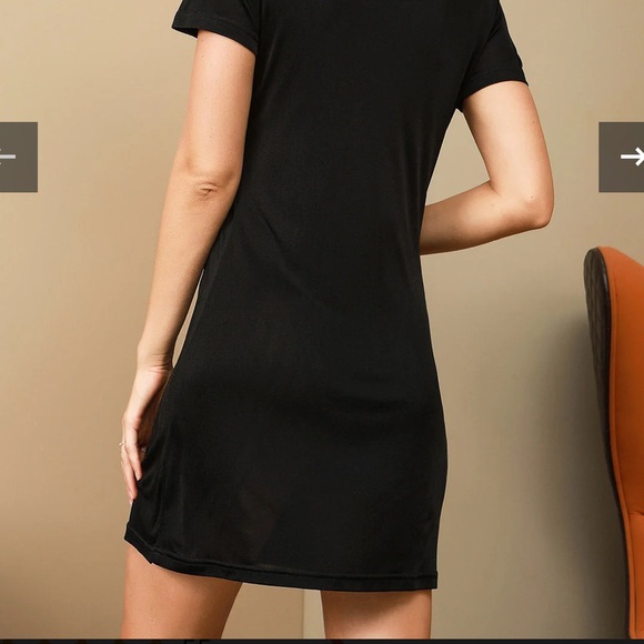 SilkSilky Black Silk Knitted Elegant Nightgown Dress Size Medium NWOT - Picture 2 of 13